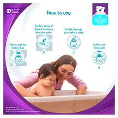 Torrent Pharma Spoo gentle baby shampoo 125ml No Tears  Gentle on Scalp  No. 1 Pediatrician Prescribed Anti Seborrheic Shampoo- By