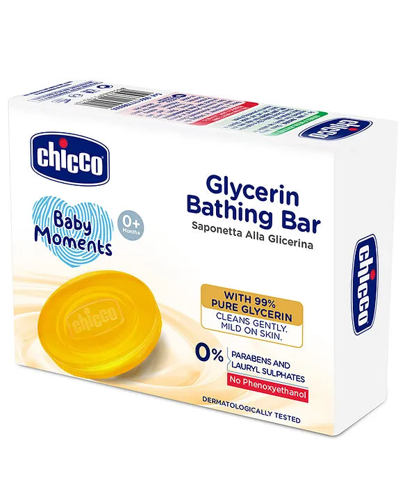 Chicco Baby Moments Glycerin Bathing Bar - 75 g