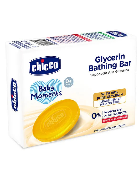 Chicco Baby Moments Glycerin Bathing Bar - 75 g