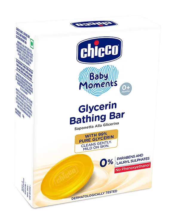 Chicco Baby Moments Glycerin Bathing Bar - 75 g
