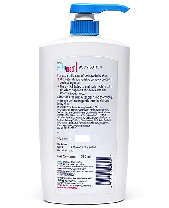 Sebamed Baby Lotion with Chamomile - 750 ml