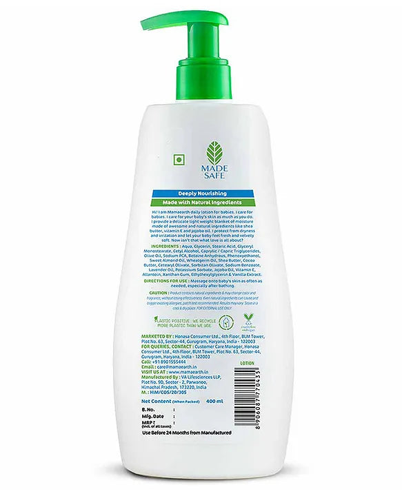 Mamaearth Baby mamaearth Moisturising Daily Lotion White - 400 ml