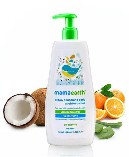 Mamaearth Baby Moisturising Lotion, Deeply Nourishing Body Wash & Gentle Cleansing Shampoo - 400 ml each