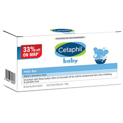 Cetaphil Baby Mild Cleansing Bar Pack of 4 - 100 g Each