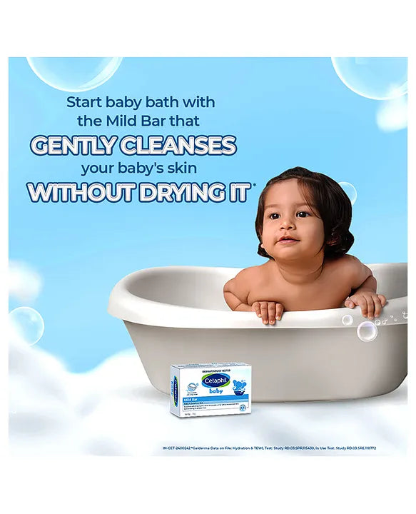 Cetaphil Baby Mild Cleansing Bar Pack of 4 - 100 g Each