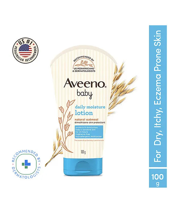 Aveeno Baby Daily Moisture Lotion with Oat Flour & Glycerine - 100 g