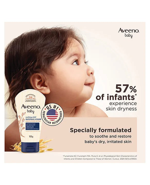 Aveeno Baby Moisture Cream Soothing Relief - 100 g