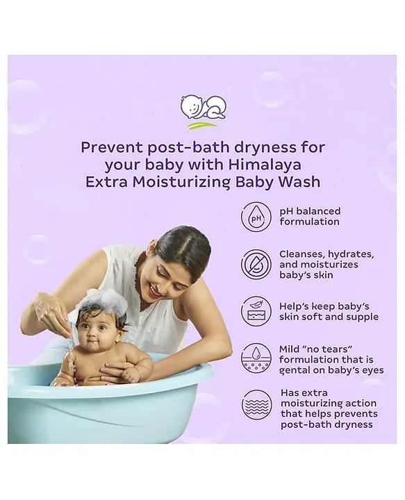 Himalaya Babycare Extra Moisturizing Baby Wash -  600 ml