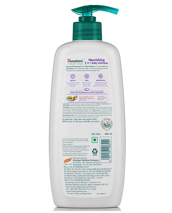 Himalaya Babycare Nourishing 2 in 1 Baby Shampoo - 400 ml