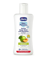 Chicco Baby Moments Gentle Bodywash & Shampoo with Green Apple & Peach - 100 ml
