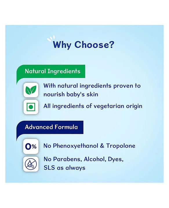 Chicco Baby Moments Gentle Bodywash & Shampoo with Green Apple & Peach Dermatologically Tested Parabens & Phenoxyethanol Free - 500 ml