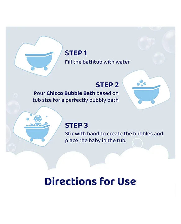 Chicco Baby Moments Peach Extract Bubble Bath  - 300 ml