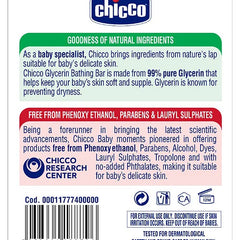 Chicco Baby Moments Glycerin Bathing Bar Pack of 4  - 75 g each