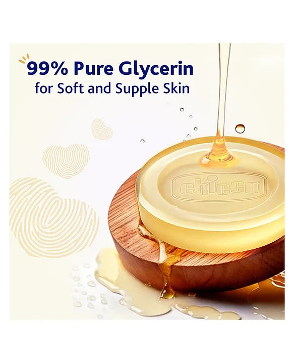 Chicco Baby Moments Glycerin Bathing Bar Pack of 4  - 75 g each