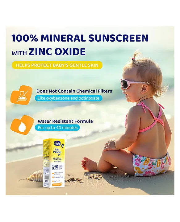 Chicco Baby Moments Mineral Sun Cream SPF 50 - 75 g
