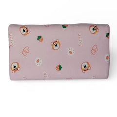 Kradyl Kroft Cervical Memory Foam Pillow for Kids 3 to 8 Yrs - Berry