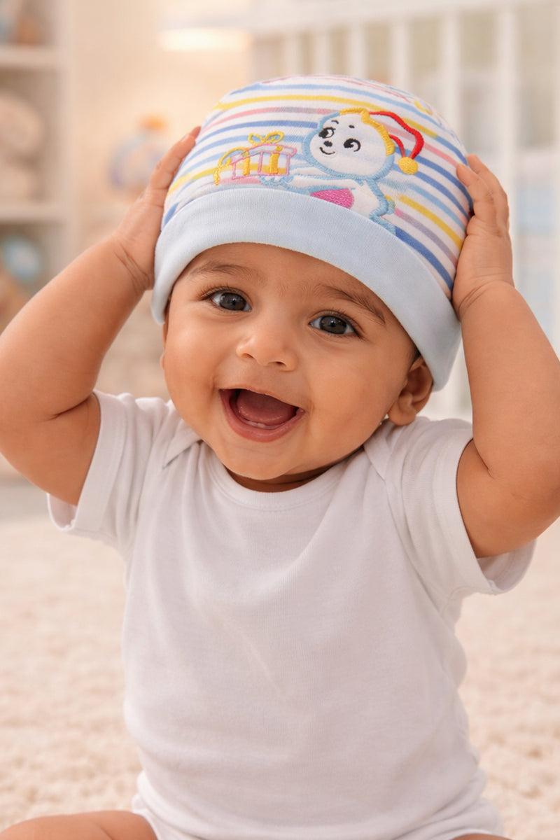 Kradyl Kroft Cotton Baby Cap | Stretchy Fabric | Good Fit - BlueBello