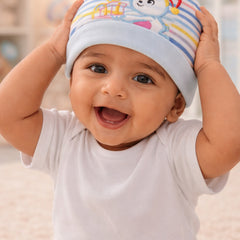 Kradyl Kroft Cotton Baby Cap | Stretchy Fabric | Good Fit - BlueBello