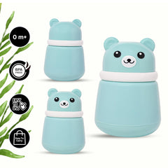 Blue Baby Powder Puff | Baby Powder Puff With Box | Powder Puff With Box Holder Container | Powder Puff For Babies | Puff Powder Box