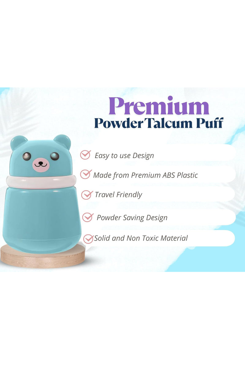 Baby Powder Puff | Baby Powder Puff With Box | Powder Puff With Box Holder Container | Powder Puff For Babies | Puff Powder Box - 1