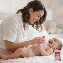 Pink Baby Powder Puff | Baby Powder Puff With Box | Powder Puff With Box Holder Container | Powder Puff For Babies | Puff Powder Box