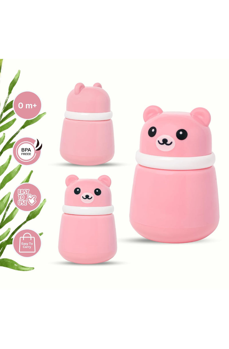Pink Baby Powder Puff | Baby Powder Puff With Box | Powder Puff With Box Holder Container | Powder Puff For Babies | Puff Powder Box