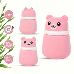Pink Baby Powder Puff | Baby Powder Puff With Box | Powder Puff With Box Holder Container | Powder Puff For Babies | Puff Powder Box