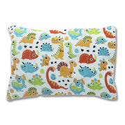 Kradyl Kroft Toddler Pillow with 100% Cotton Removable Cover - 20 X 15 Inches | Children Pillows | Baby Pillows - Cute Dinos