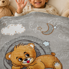 Kradyl Kroft Plush Double Layered Velvet with Two Side Printed Infant  Blanket - Design 4