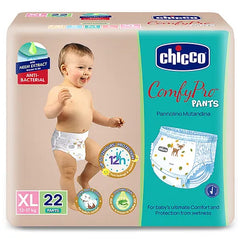 Chicco Comfypro Diaper Pants Extra Large - 22 Pieces &  Wet Wipes with Fliptop - 72 Wipes