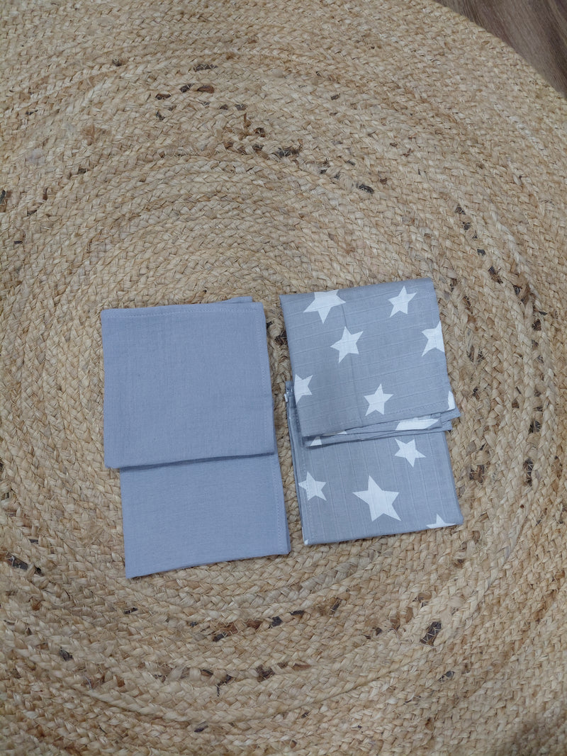 Pack of 4 Baby face Towels - Soft Cotton Muslin