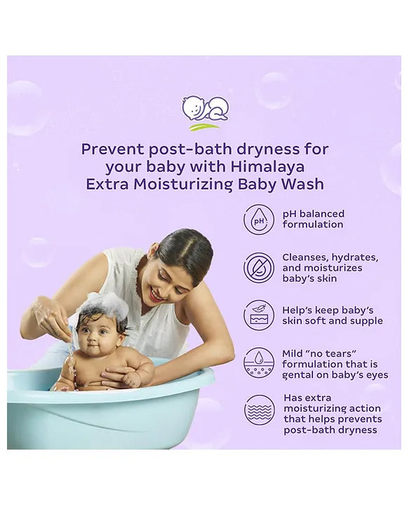 Himalaya Babycare Himalaya Herbal Extra Moisturizing Baby Wash - 200 ml