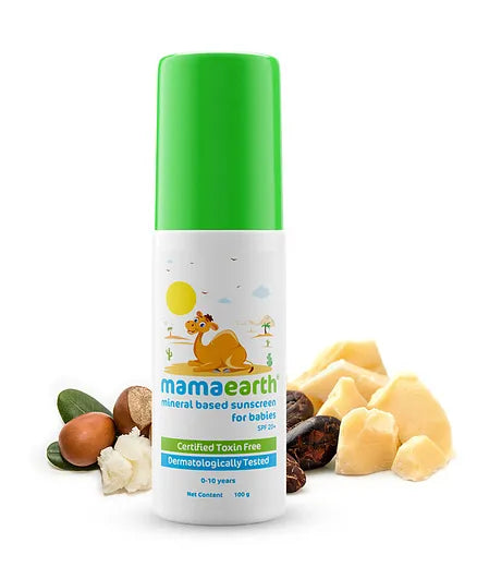 mamaearth Mineral Based Sunscreen For Babies - 100 ml (Pack of 2)