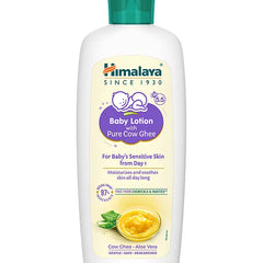 Himalaya Babycare Ghee Himalaya Baby Lotion with Pure Cow Ghee 200ml|pH 5.5|For Sensitive Baby Skin from Day 1|Upto 24-hr Moisture|Dermatologically Tested|Safe for Newborns|Aloe Vera