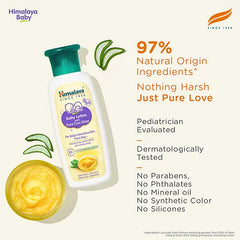 Himalaya Babycare Ghee Himalaya Baby Lotion with Pure Cow Ghee 200ml|pH 5.5|For Sensitive Baby Skin from Day 1|Upto 24-hr Moisture|Dermatologically Tested|Safe for Newborns|Aloe Vera