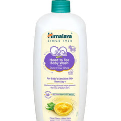Himalaya Babycare Ghee Himalaya Head To Toe Baby Wash With Pure Cow Ghee 700 ml|pH5.5|For Sensitive Baby Skin from Day 1|Soap Free|No Tears|Newborn Safe|No Parabens|No Sulfates|Dermatologically Tested|Aloe Vera