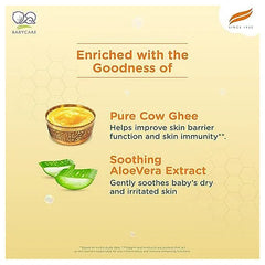 Himalaya Babycare Ghee Himalaya Head To Toe Baby Wash With Pure Cow Ghee 700 ml|pH5.5|For Sensitive Baby Skin from Day 1|Soap Free|No Tears|Newborn Safe|No Parabens|No Sulfates|Dermatologically Tested|Aloe Vera