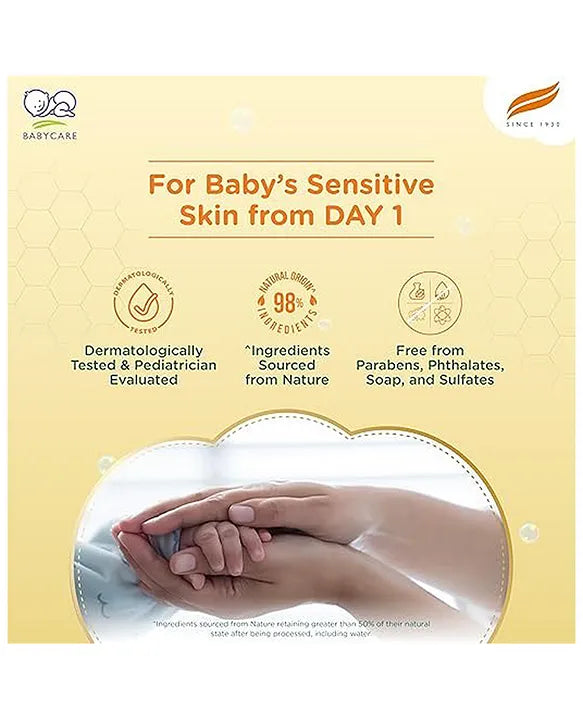 Himalaya Babycare Ghee Himalaya Head To Toe Baby Wash With Pure Cow Ghee 700 ml|pH5.5|For Sensitive Baby Skin from Day 1|Soap Free|No Tears|Newborn Safe|No Parabens|No Sulfates|Dermatologically Tested|Aloe Vera