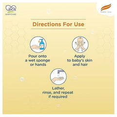 Himalaya Babycare Ghee Himalaya Head To Toe Baby Wash With Pure Cow Ghee 700 ml|pH5.5|For Sensitive Baby Skin from Day 1|Soap Free|No Tears|Newborn Safe|No Parabens|No Sulfates|Dermatologically Tested|Aloe Vera