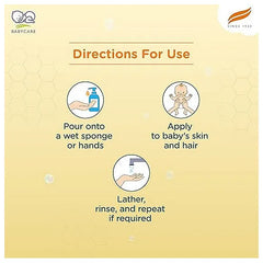 Himalaya Babycare Ghee Himalaya Head To Toe Baby Wash With Pure Cow Ghee 200 ml|pH5.5|For Sensitive Baby Skin from Day 1|Soap Free|No Tears|Newborn Safe|No Parabens|No Sulfates|Dermatologically Tested|Aloe Vera