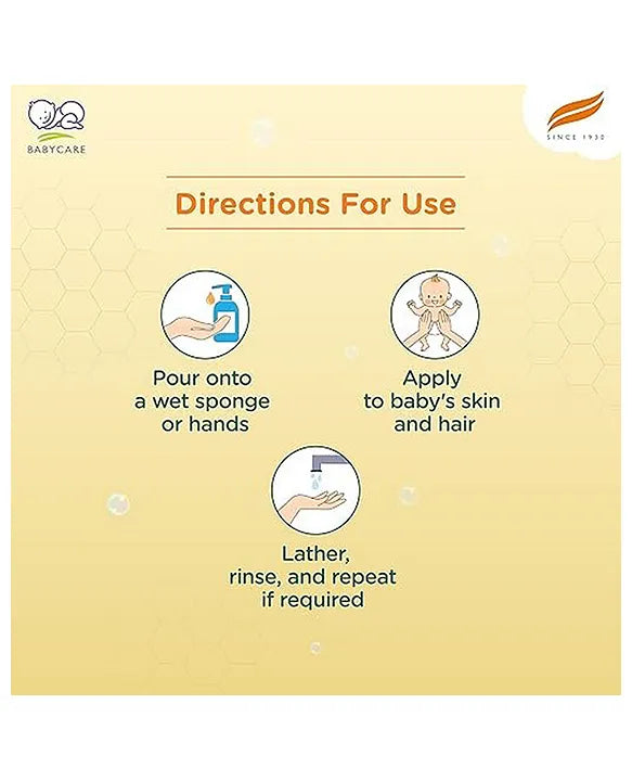 Himalaya Babycare Ghee Himalaya Head To Toe Baby Wash With Pure Cow Ghee 200 ml|pH5.5|For Sensitive Baby Skin from Day 1|Soap Free|No Tears|Newborn Safe|No Parabens|No Sulfates|Dermatologically Tested|Aloe Vera