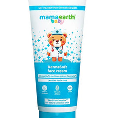 Mamaearth Baby DermaSoft Face Cream with SensiCareComplex for Baby's Sensitive Skin - 80 g