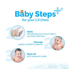 Mamaearth Baby Dermasoft Bathing Bar With Sensicare Complextm for Baby's Sensitive Skin - 75 g