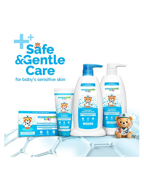 Mamaearth Baby Dermasoft Bathing Bar With Sensicare Complextm for Baby's Sensitive Skin - 75 g