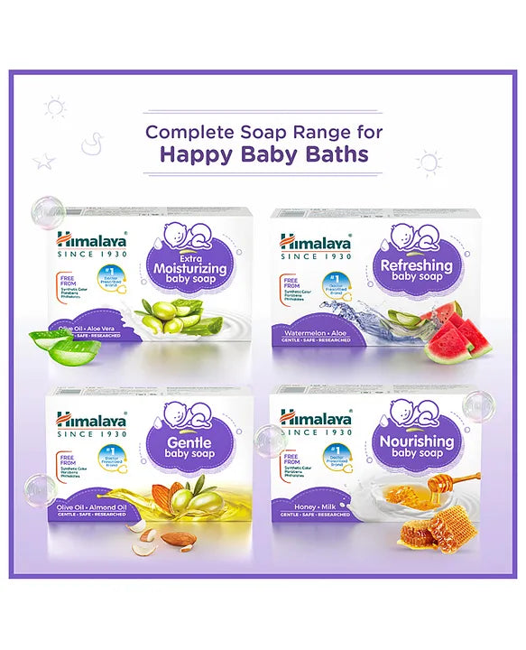 Himalaya Babycare Himalaya Gentle Baby Soap 4x75 g (BUY 3 Get 1 Free)