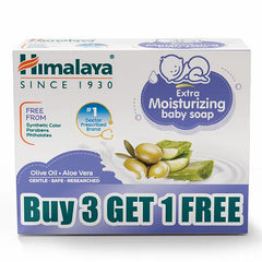 Himalaya Babycare Himalaya Extra Moisturising Baby Soap 4x75 gm (Buy 3 Get 1 Free)