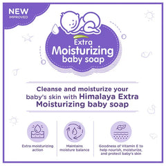 Himalaya Babycare Himalaya Extra Moisturising Baby Soap 4x75 gm (Buy 3 Get 1 Free)