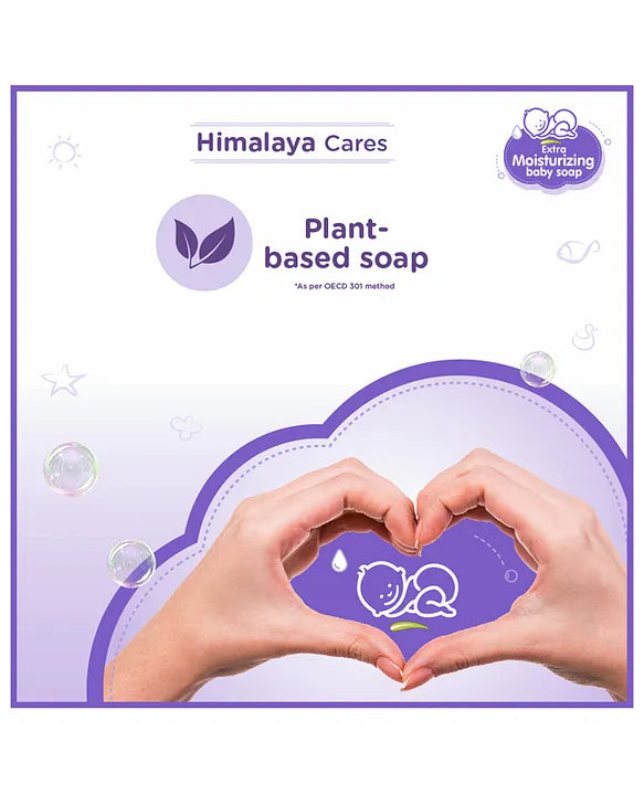 Himalaya Babycare Himalaya Extra Moisturising Baby Soap 4x75 gm (Buy 3 Get 1 Free)