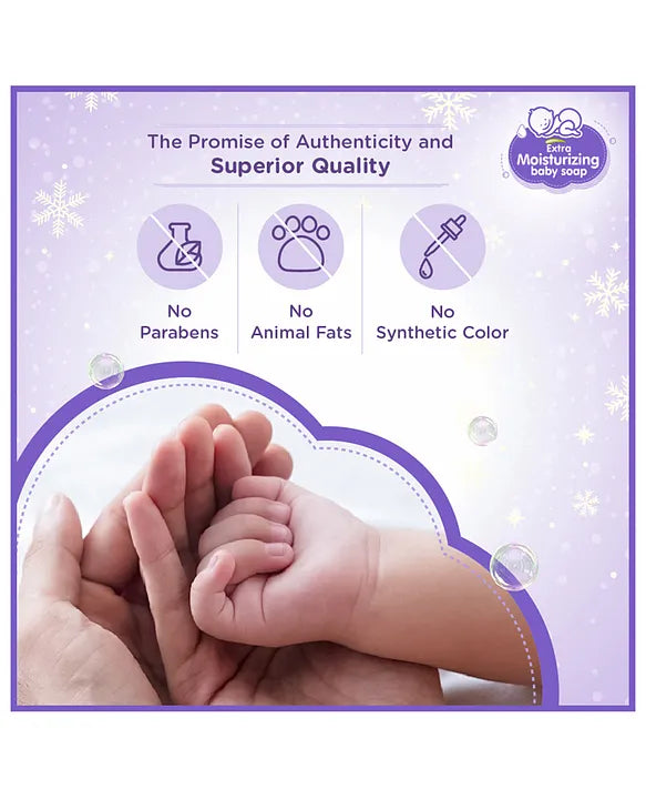 Himalaya Babycare Himalaya Extra Moisturising Baby Soap 4x75 gm (Buy 3 Get 1 Free)