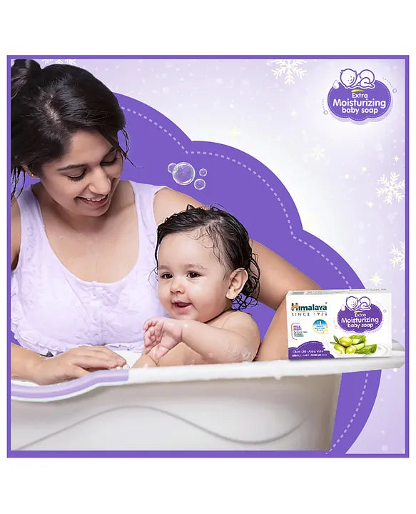 Himalaya Babycare Himalaya Extra Moisturising Baby Soap 4x75 gm (Buy 3 Get 1 Free)